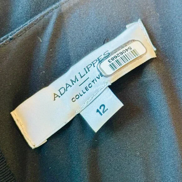 ADAM LIPPES Evening Black Dress Size 12 - Picture 5 of 6